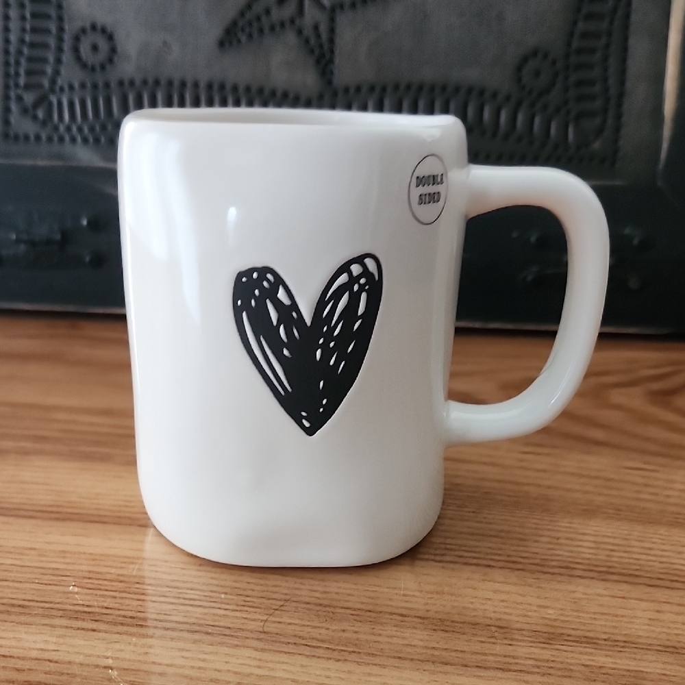 Rae Dunn Double Sided Heart Mug